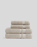 2+2 Classic Turkish Cotton Bath Bundle - Bone
