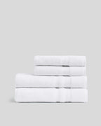 2+2 Classic Turkish Cotton Bath Bundle - White