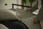 Grid Cotton Wool Coverlet - FINAL SALE (Moss)