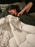 Cotton Drift Comforter (Bone)