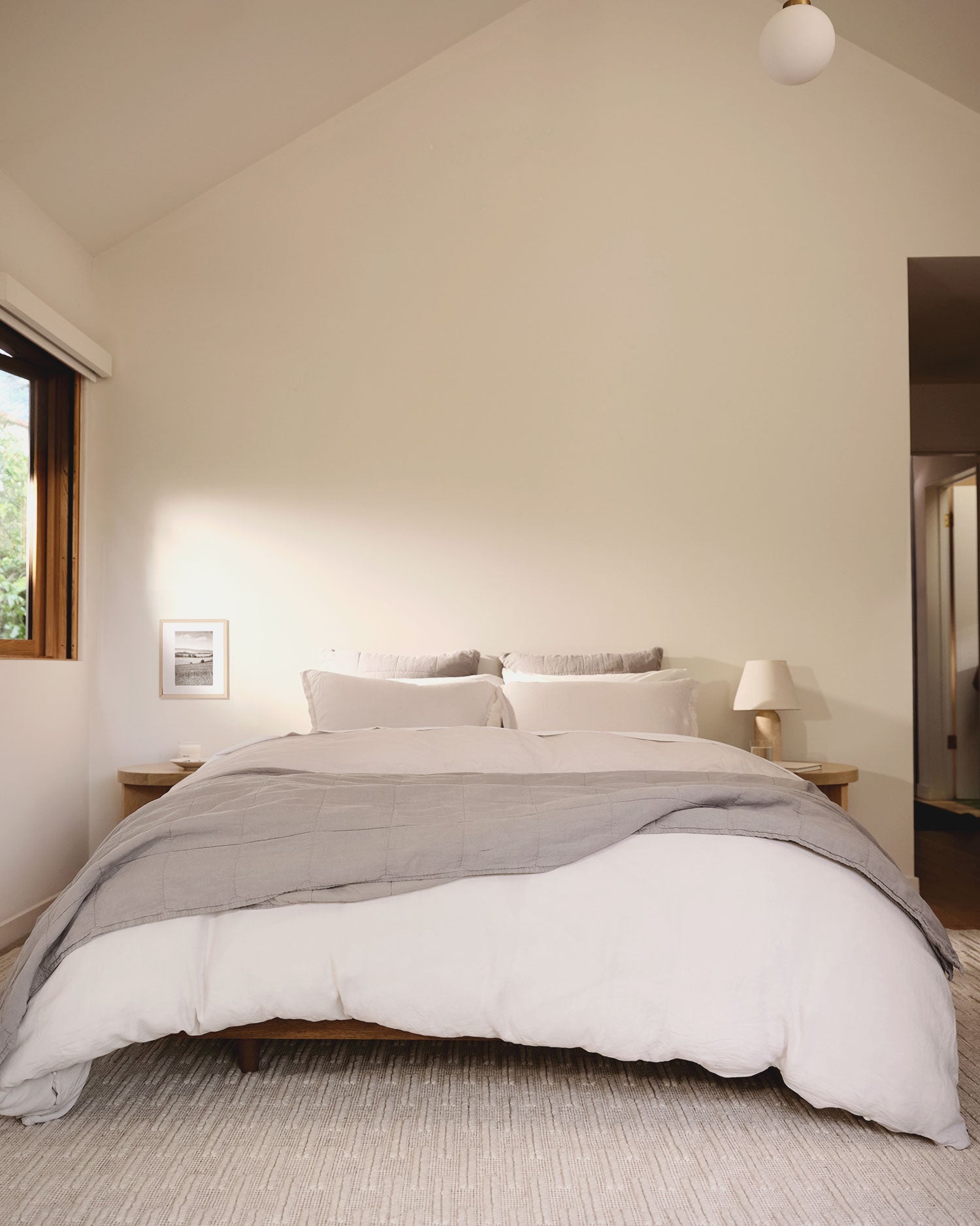 Linen Sham Set (Dove)