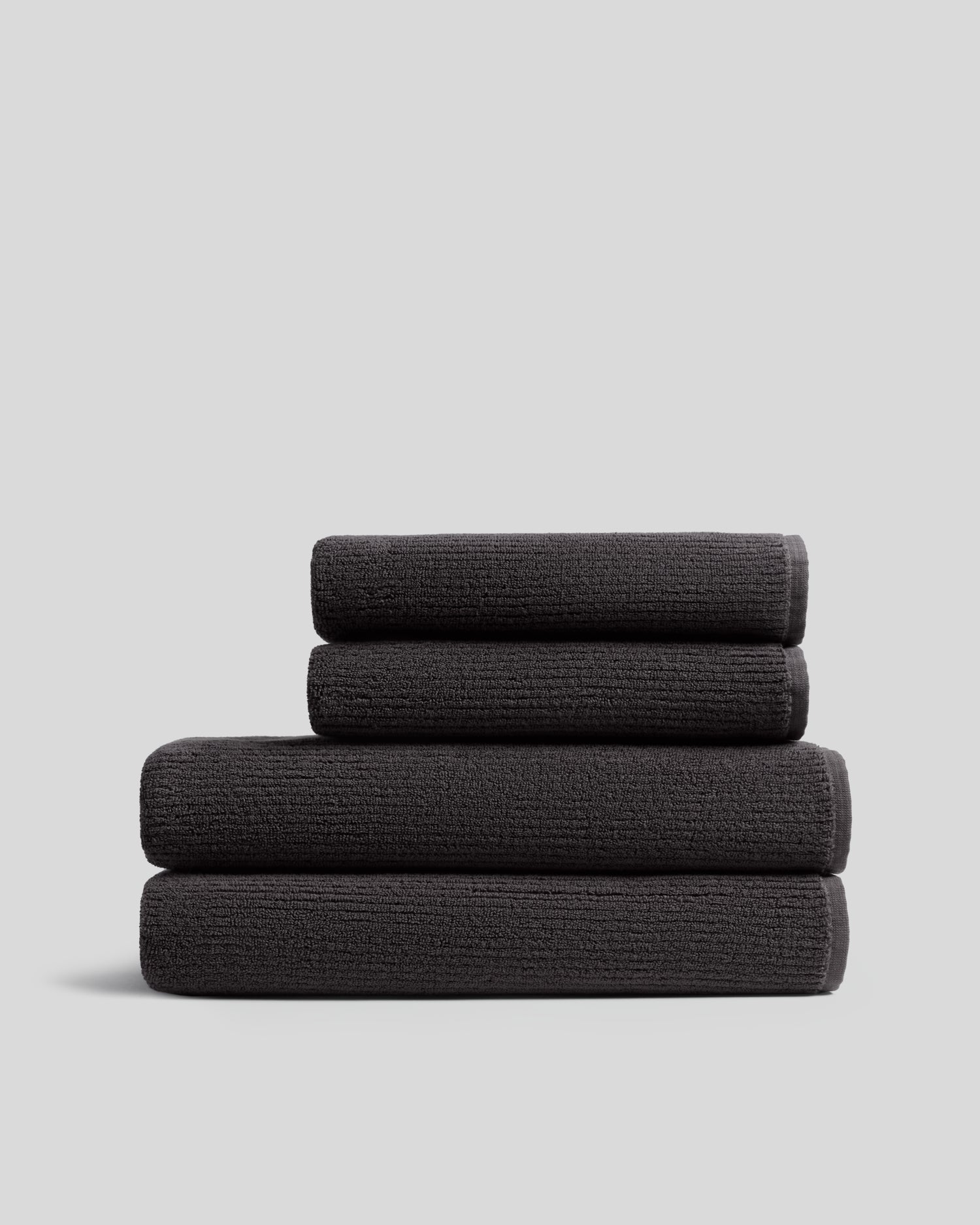 2+2 Soft Rib Bath Bundle - Onyx