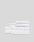 4+4 Classic Turkish Cotton Bath Bundle - White