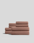4+4 Soft Rib Bath Bundle - Adobe