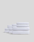 6+6 Organic Plush Bath Bundle - White