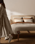 Garment Dyed Channel Sham Set (Bone)