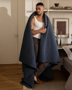 Garment Dyed Channel Quilt (Dusk)