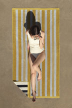 Casita Beach Towel (Citron and Sky)