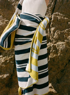 4x Casita Beach Towel Bundle - Citron and Sky