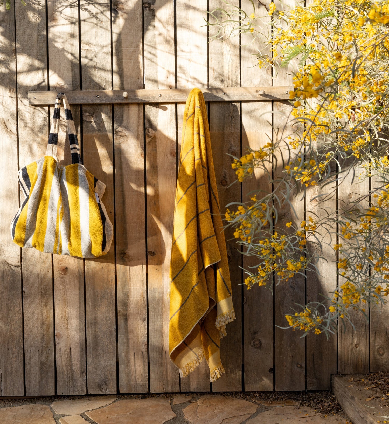 8x Bayside Beach Towel Bundle - Marigold with Warm Grey