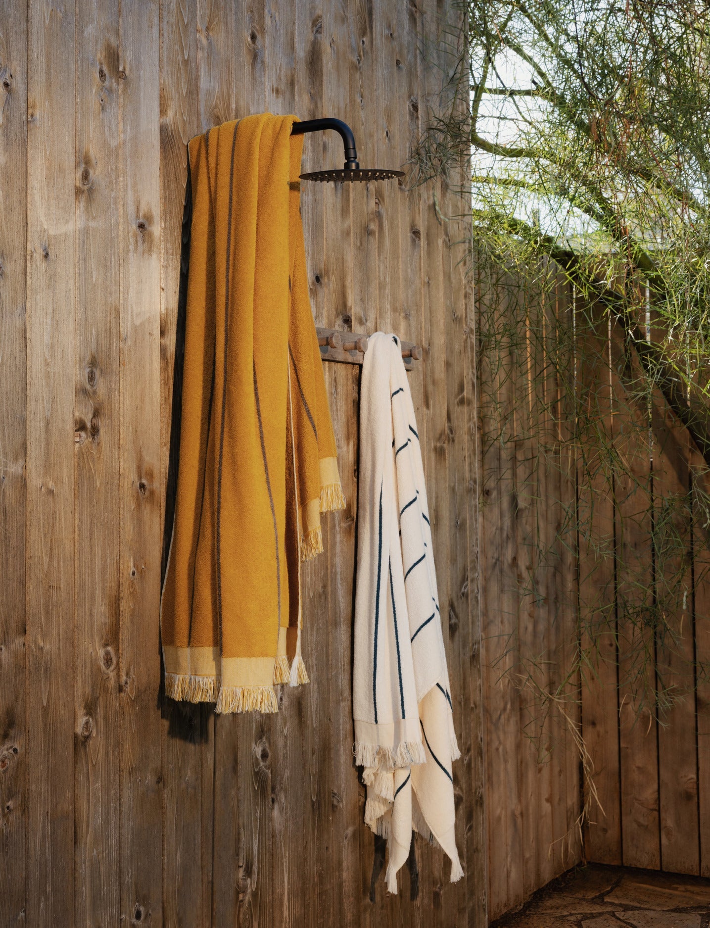 8x Bayside Beach Towel Bundle - Marigold with Warm Grey