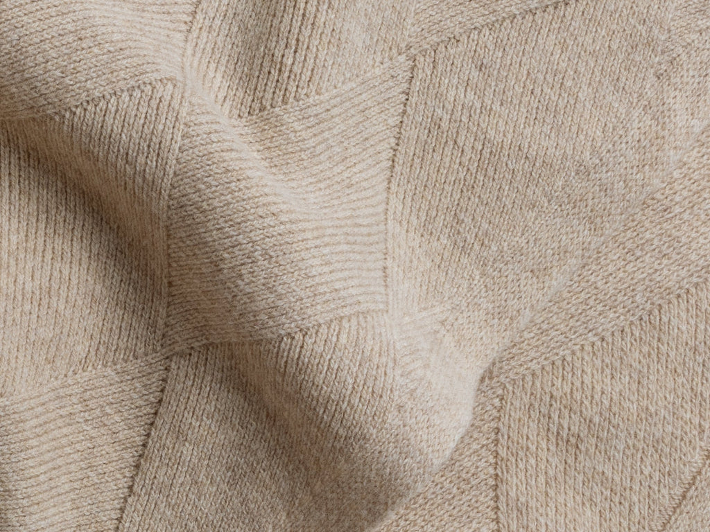 Basketweave Merino Throw - FINAL SALE (Natural)