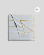 4x Bayside Beach Towel Bundle - Lagoon with Marigold