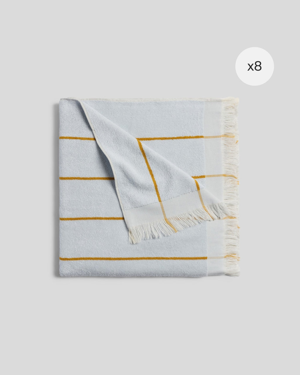 8x Bayside Beach Towel Bundle - Lagoon with Marigold