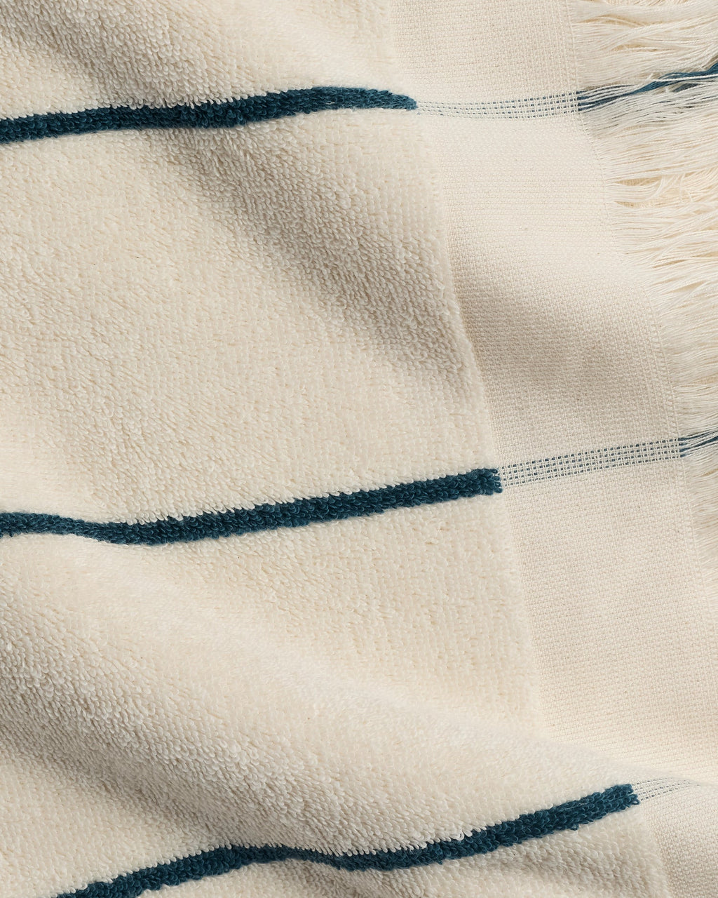 4x Bayside Beach Towel Bundle - Natural with Peacock