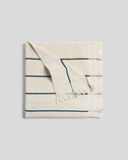 Bayside Beach Towel (Natural with Peacock)