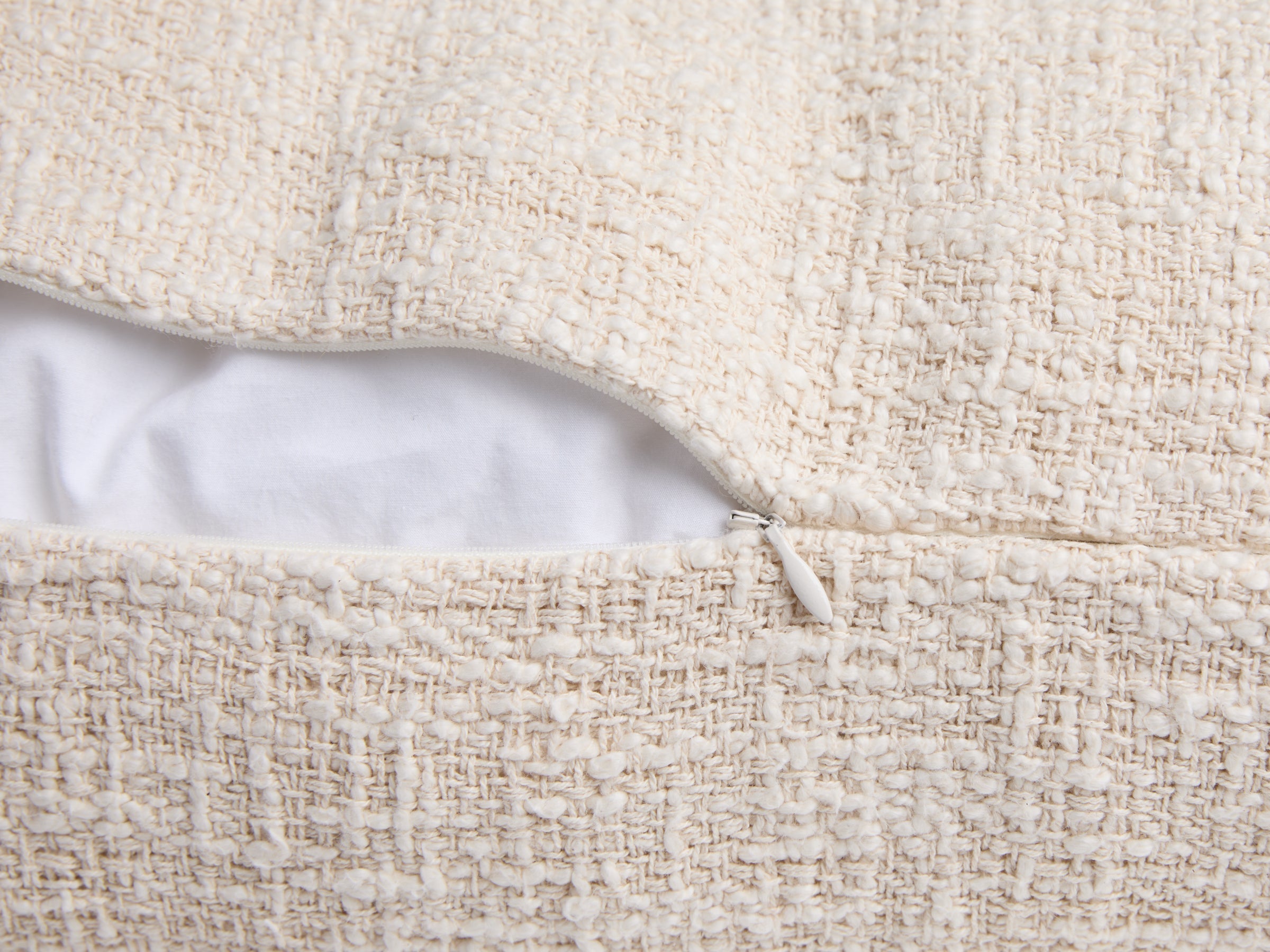 Boucle Body Pillow Cover (Cream)