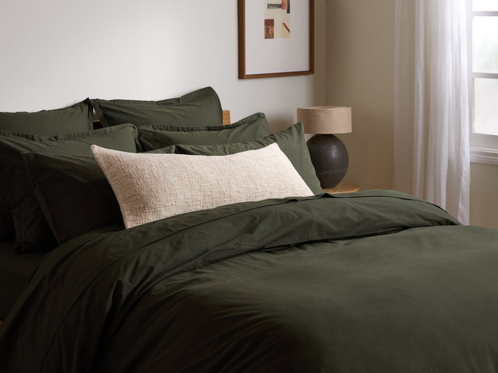 Boucle Lumbar Pillow Cover (Cream)