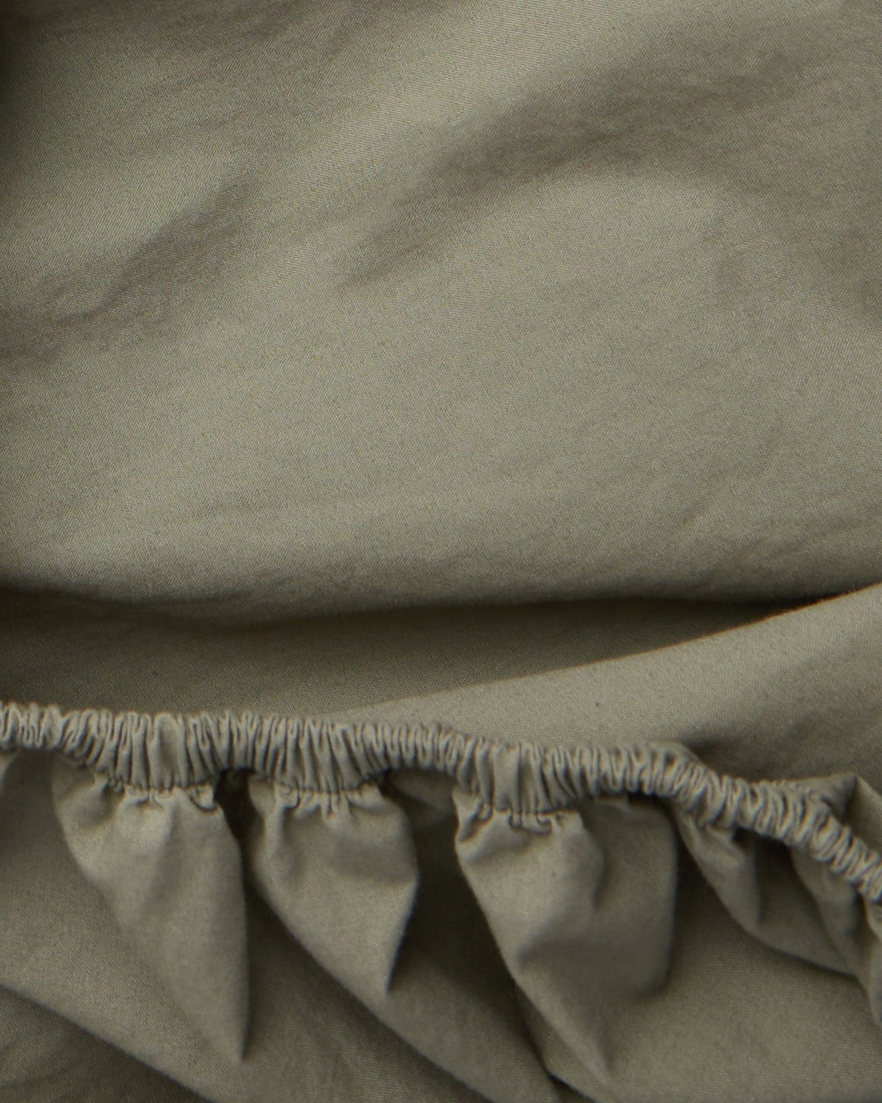 Brushed Cotton Fitted Sheet (Moss)