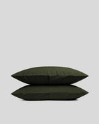 Brushed Cotton Pillowcase Set - Evergreen
