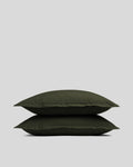 Brushed Cotton Sham Set (Evergreen)