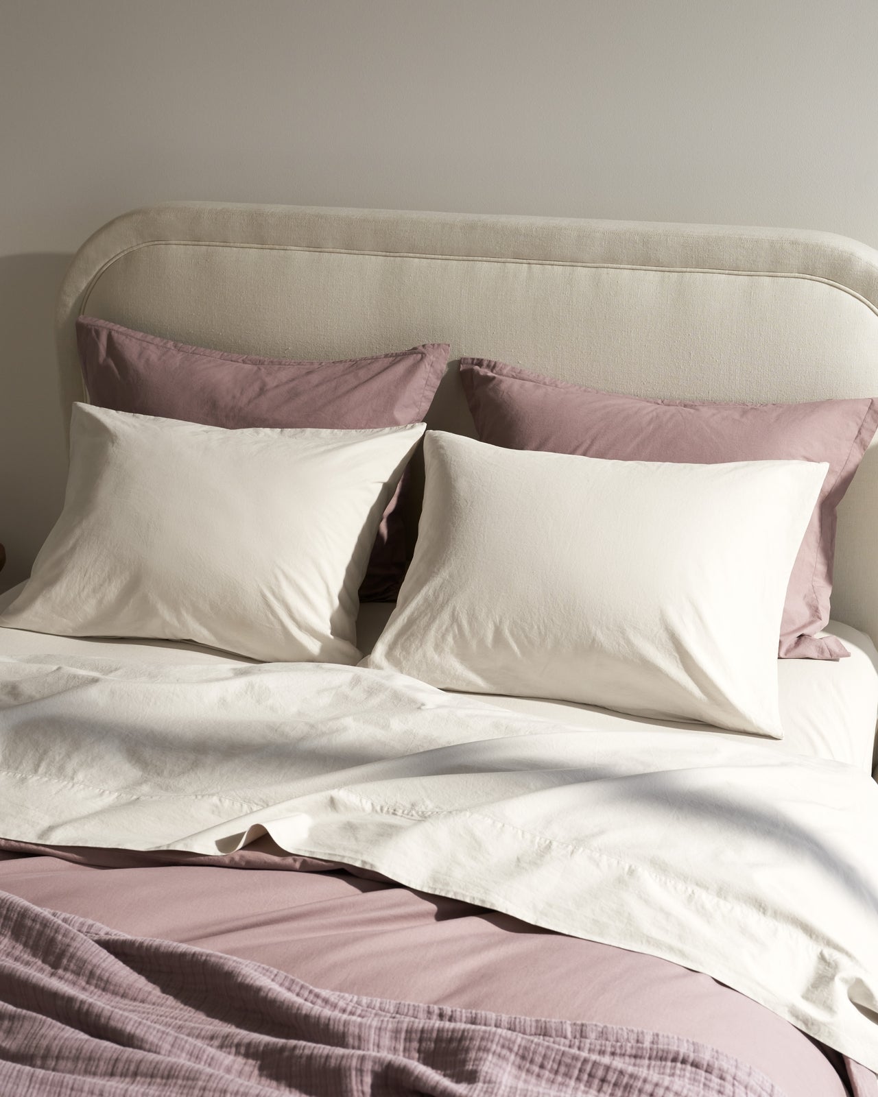 Brushed Cotton Sheet Set - Bone K/CK