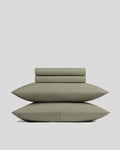Brushed Cotton Sheet Set - Moss K/CK