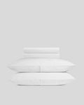 Brushed Cotton Sheet Set - White K/CK
