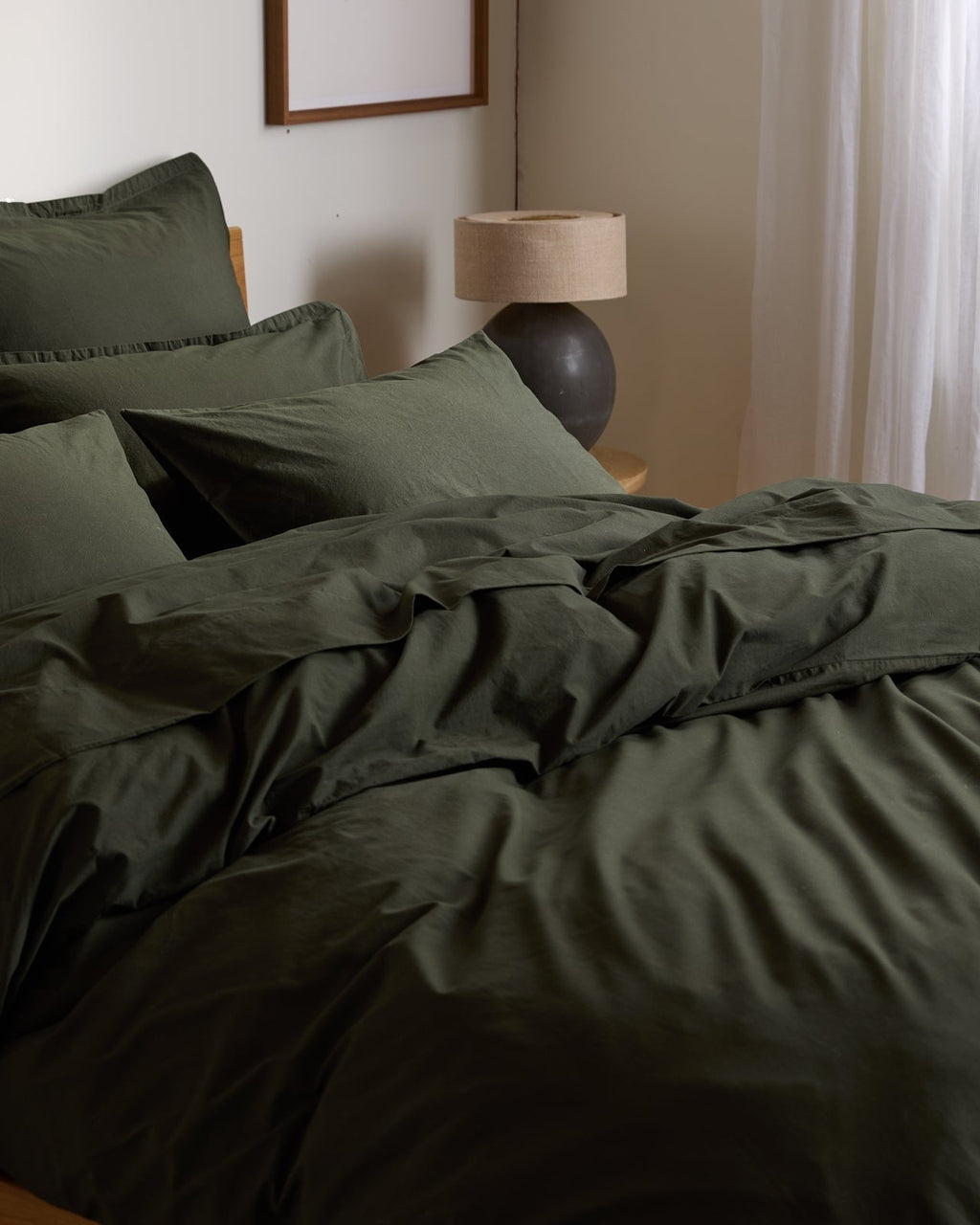 Brushed Cotton Top Sheet (Evergreen)