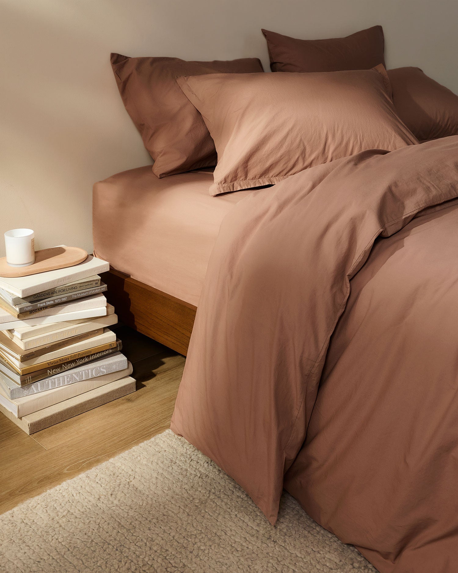 Brushed Cotton Duvet Cover Set - Adobe F/Q