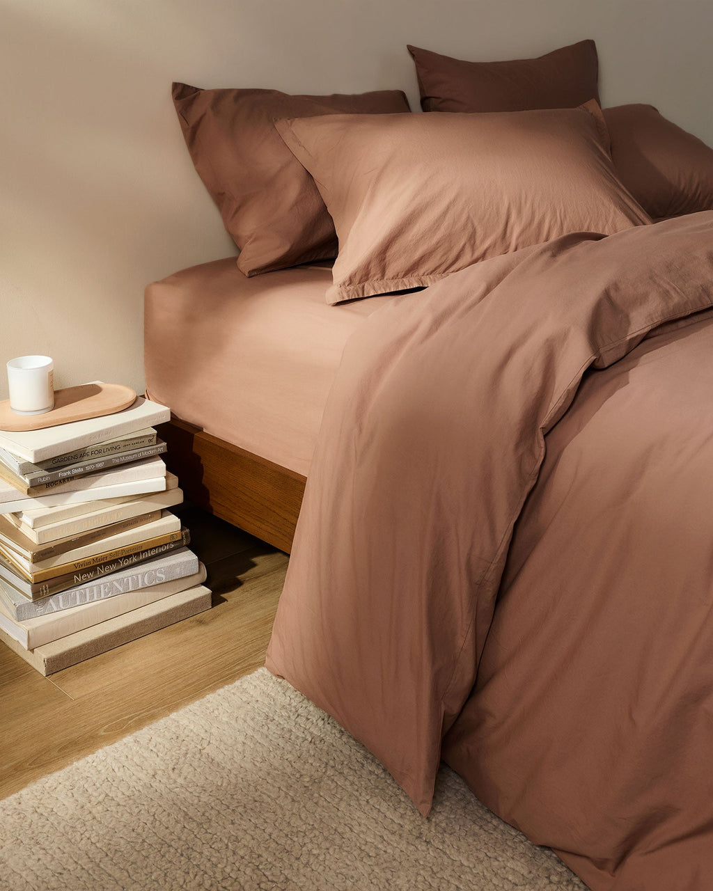 Brushed Cotton Duvet Cover Set - Adobe K/CK