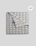 8x Capri Check Towel Bundle - Sky with Natural