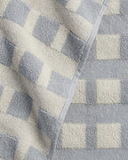 8x Capri Check Towel Bundle - Sky with Natural