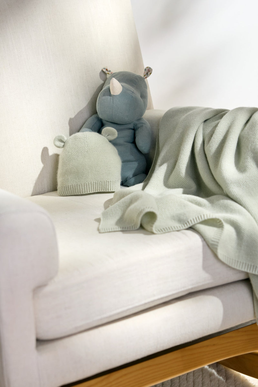 Cashmere Baby Blanket (Sage)