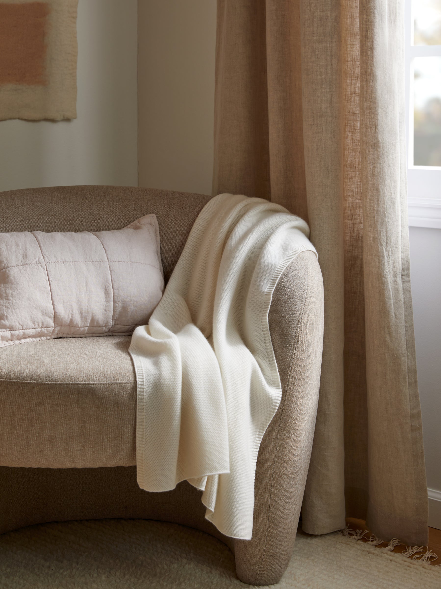 Cashmere Baby Blanket (Ivory)