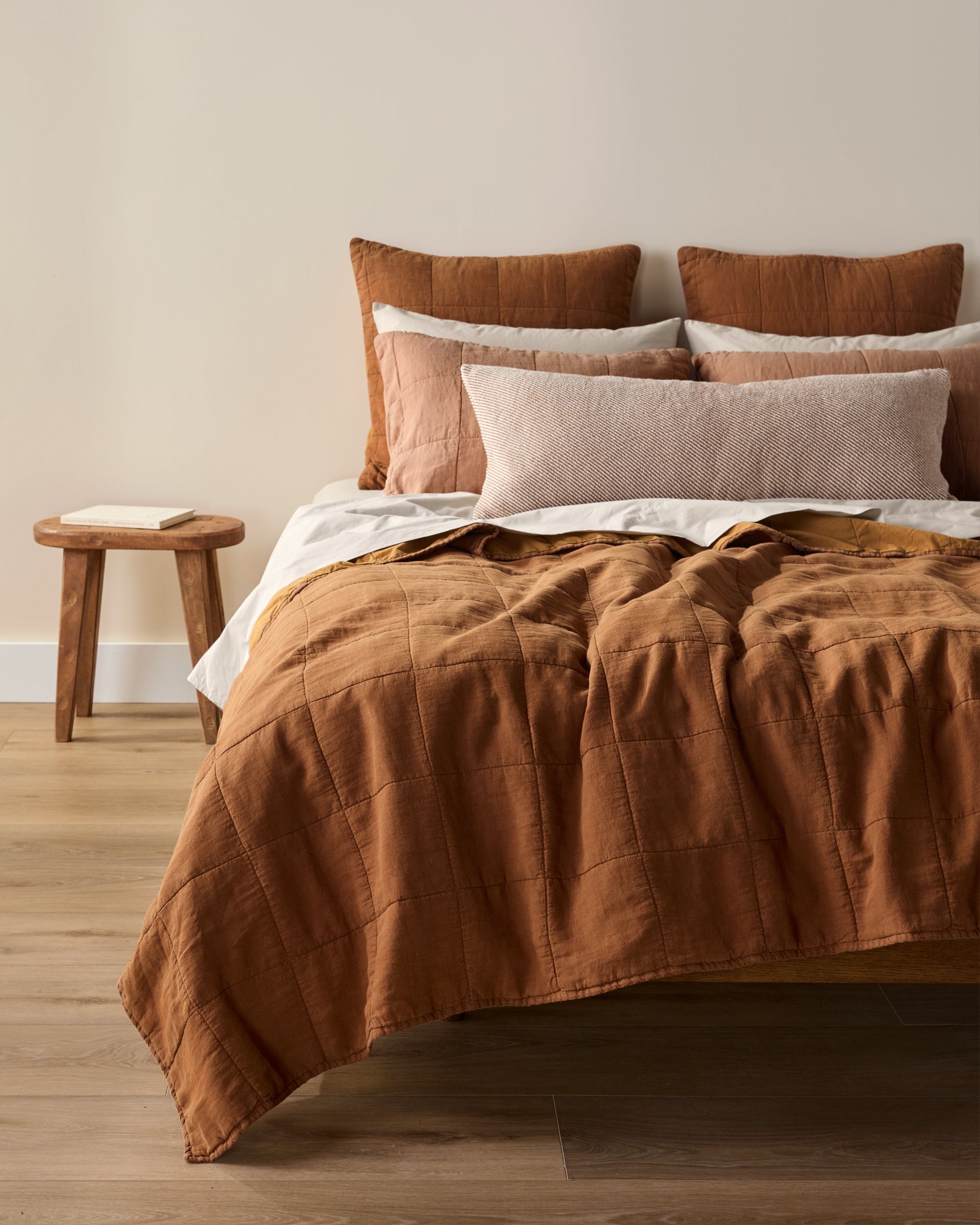 Linen Box Quilt (Tobacco)