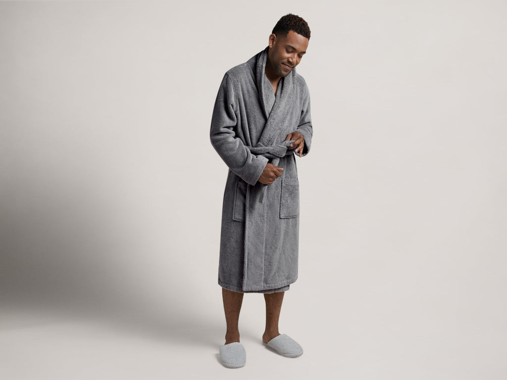 Classic Turkish Cotton Robe (Stone)