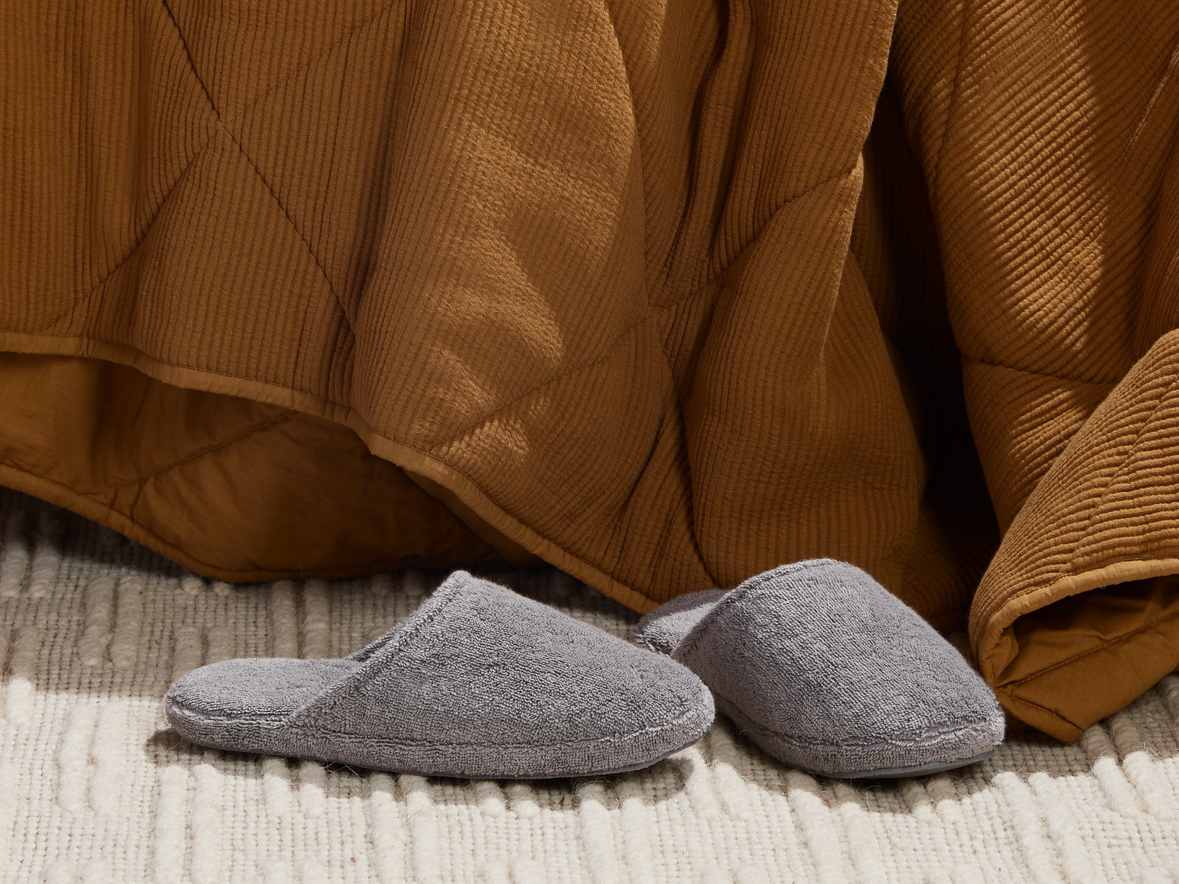 Classic Turkish Cotton Slippers - FINAL SALE (Stone) OLD