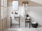 6+6 Classic Turkish Cotton Bath Bundle - White