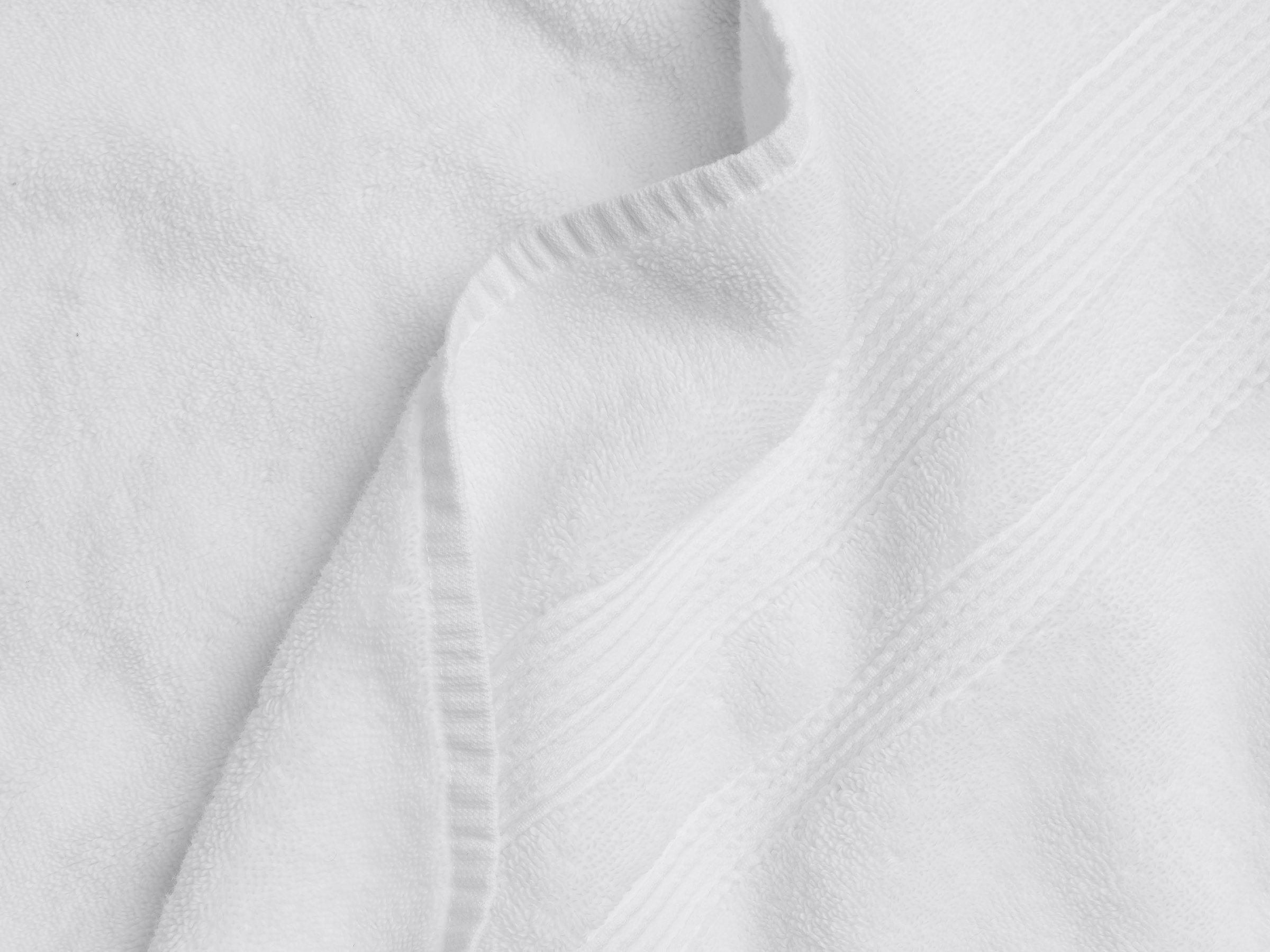 4+4 Classic Turkish Cotton Bath Bundle - White