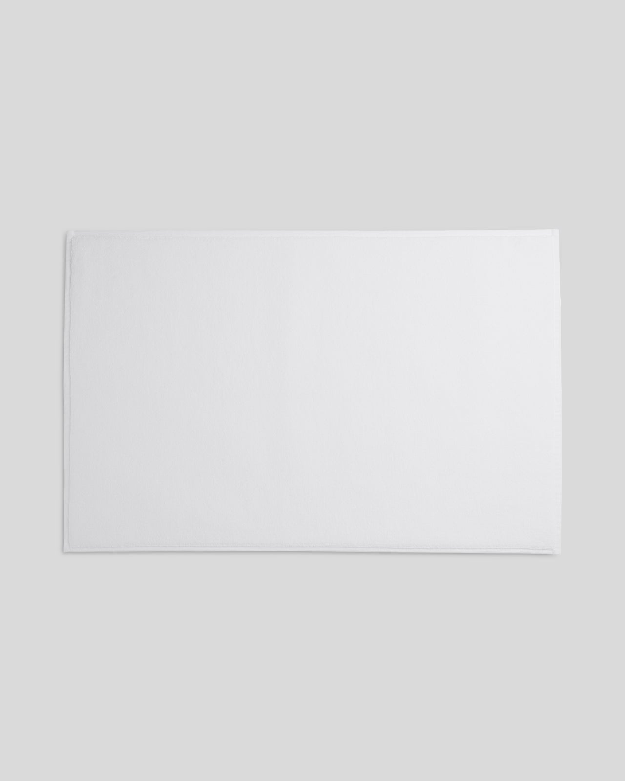 Classic Turkish Cotton Tub Mat (White)