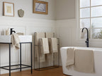 4+4 Classic Turkish Cotton Bath Bundle - Bone