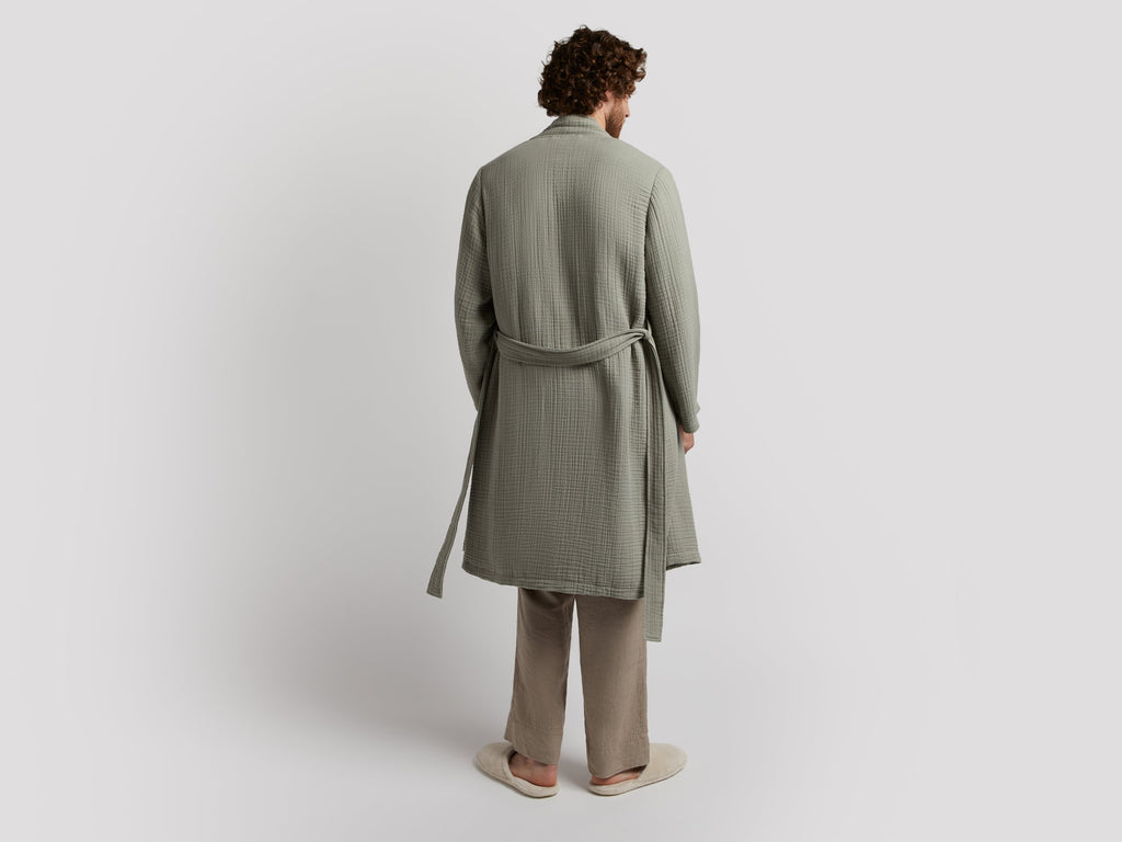 Cloud Cotton Robe (Moss)
