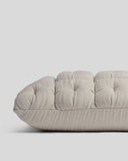 Cloud Linen Puff Lumbar Pillow Cover - FINAL SALE (Bone)