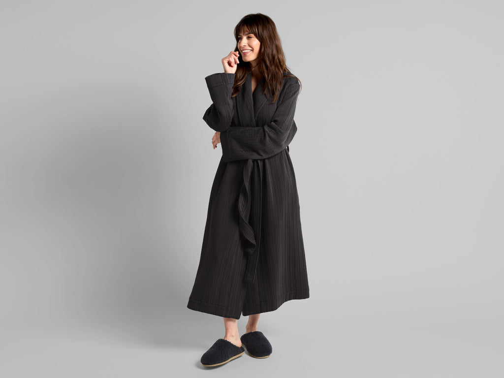 Cozy Knit Robe (Coal)