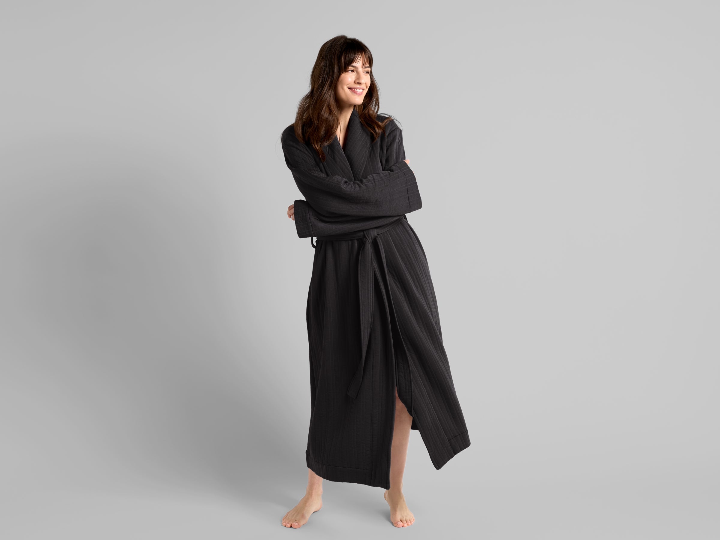Cozy Knit Robe (Coal)