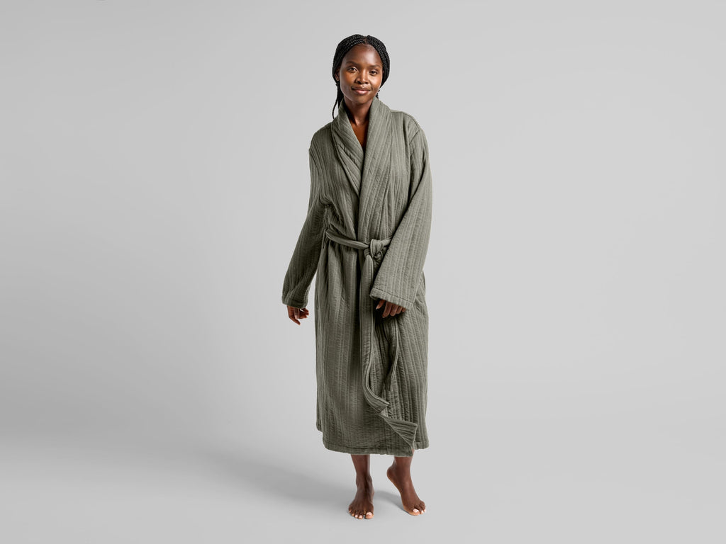 Cozy Knit Robe (Moss)