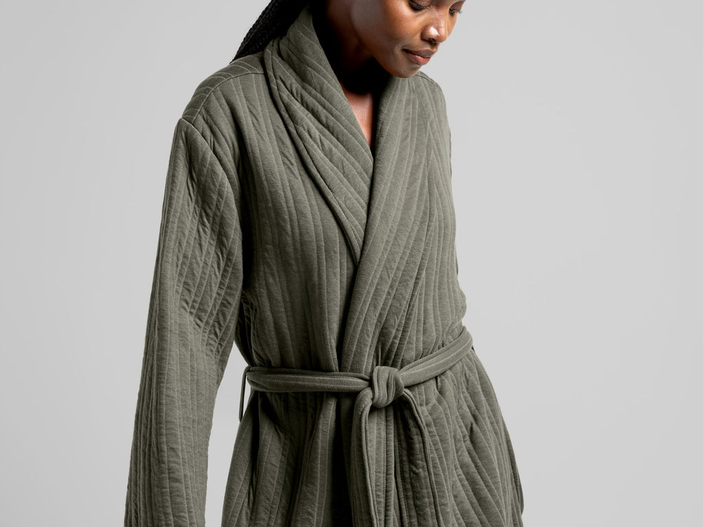 Cozy Knit Robe (Moss)