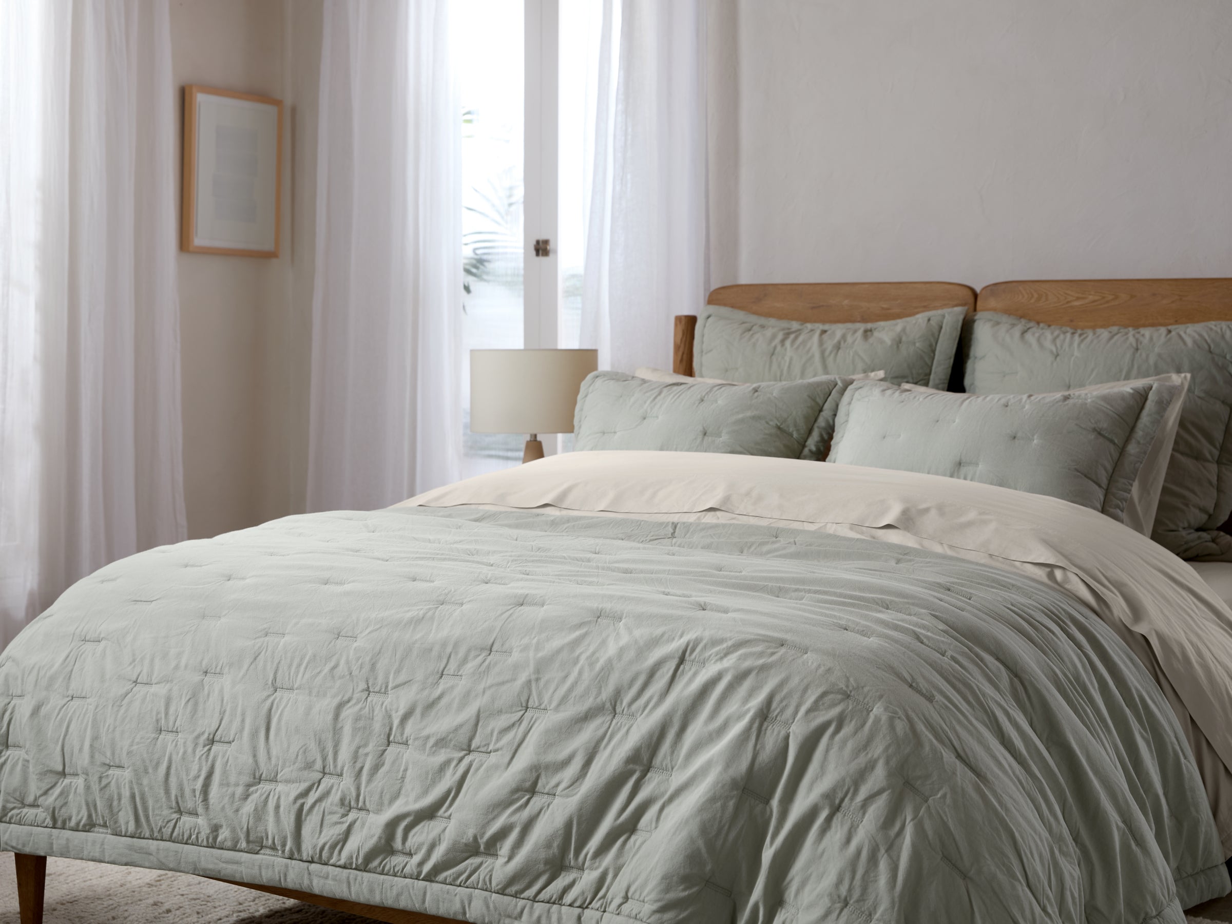 Essential Cotton Euro Sham - FINAL SALE (Sage)