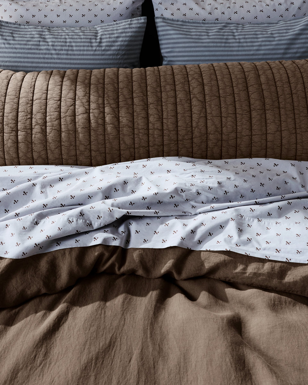 Garment Dyed Channel Body Pillow Cover (Warm Grey)